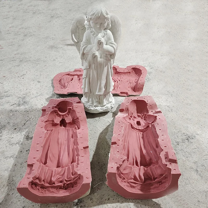 Fiberglass Concrete Statue Molds Angel Sculpture Virgin Mary Statues Molds for Sale Garden Ornaments Greek Statue Mold