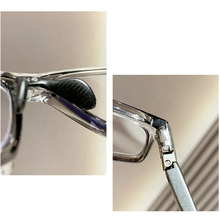 high end irregular rectangle deep blue alloy tr90 cycling sport lunettes photo grey anti slip nose pad men transition glasses