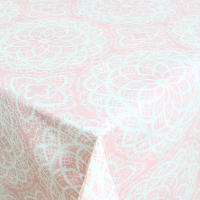 Tablecloth Sage Bordered Xmas Holiday Easy Care Fabric Tablecloth, 60 Inch x 84 Inches Rectangle