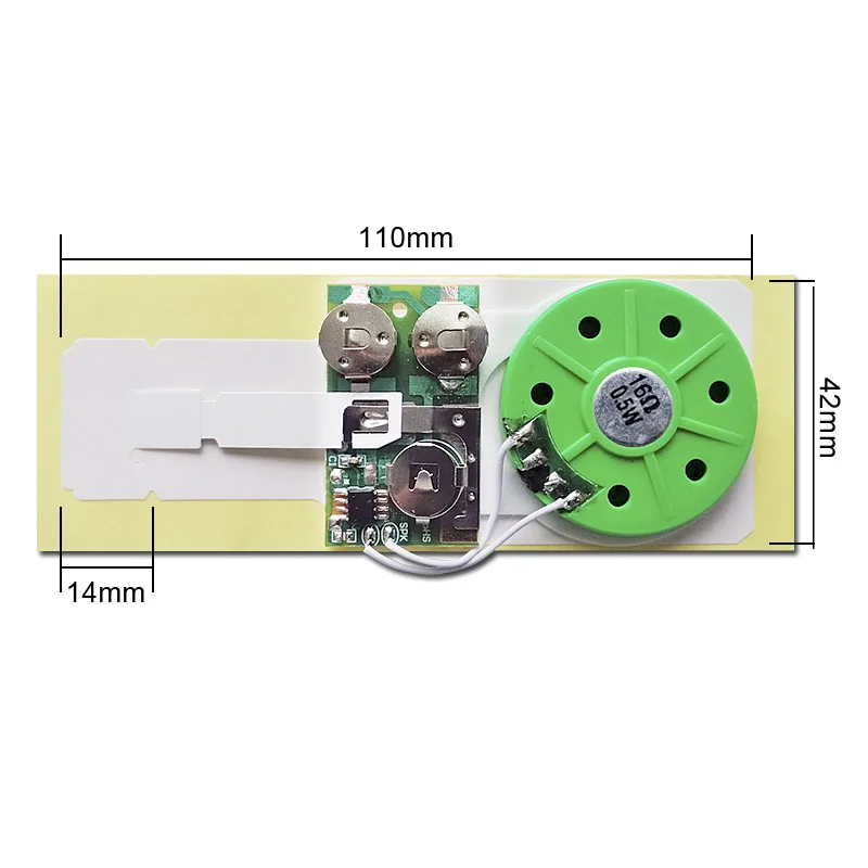 Slide Voice recording chips for toys folding paper printed greeting cards promotion sheets advertising pages sound music play