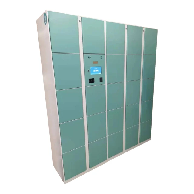 Corrosion-resistant stainless steel smart storage lockers Luggage lockers support multiple language systems