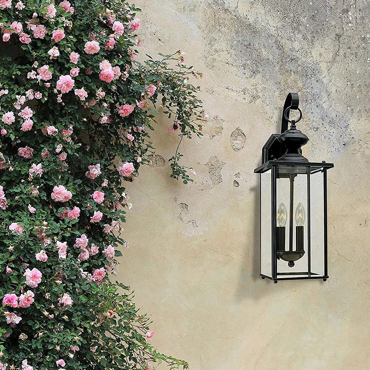 Traditional Wall Lamp Aluminum Alloy Veranda Balcony Wall Lamp Outdoor Retro Wall Lamp