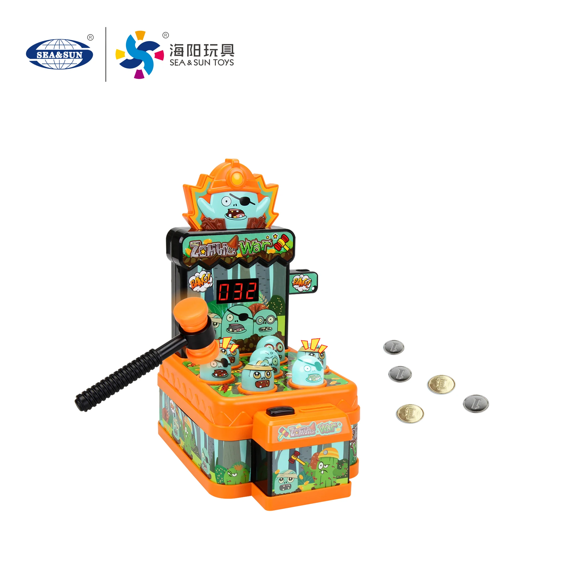Percussion game toy electric zombie hamster game machine