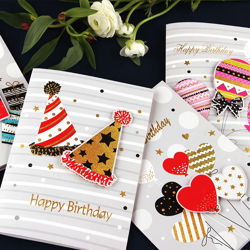 Custom Printed Gold Foil Wedding Invitation Card Greeting Card with Envelope 250g Art Paper 4 Color Customized 1 Pc/opp 5000 Pcs