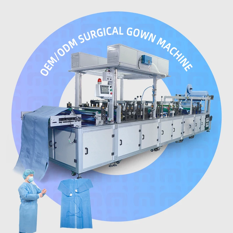 Full automatic surgical gown machine non woven surgical disposable gown manufacturing making machine surgical gowns machinery