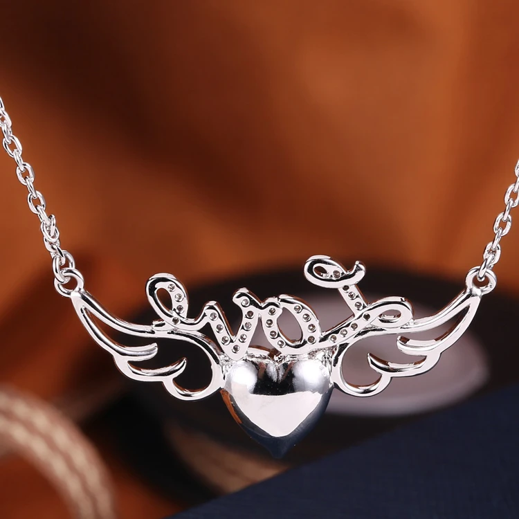 Exquisite & Elegant SW Angel Colorful LOVE Heart Shape Earring Necklaces Sets For Women For Men