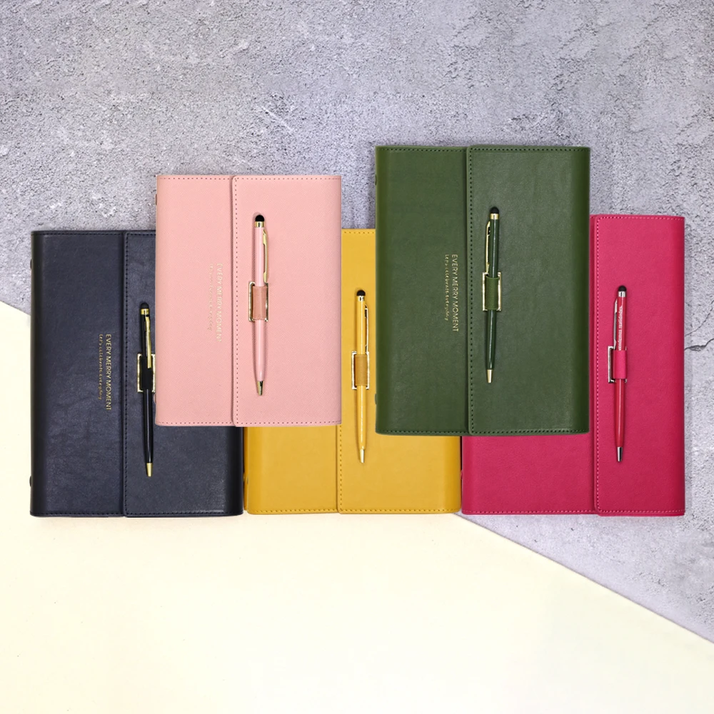 Free Sample Custom Printing Daily  Weekly Diary A5 Agenda Ring Binder Journal 2025 Planner Notebook
