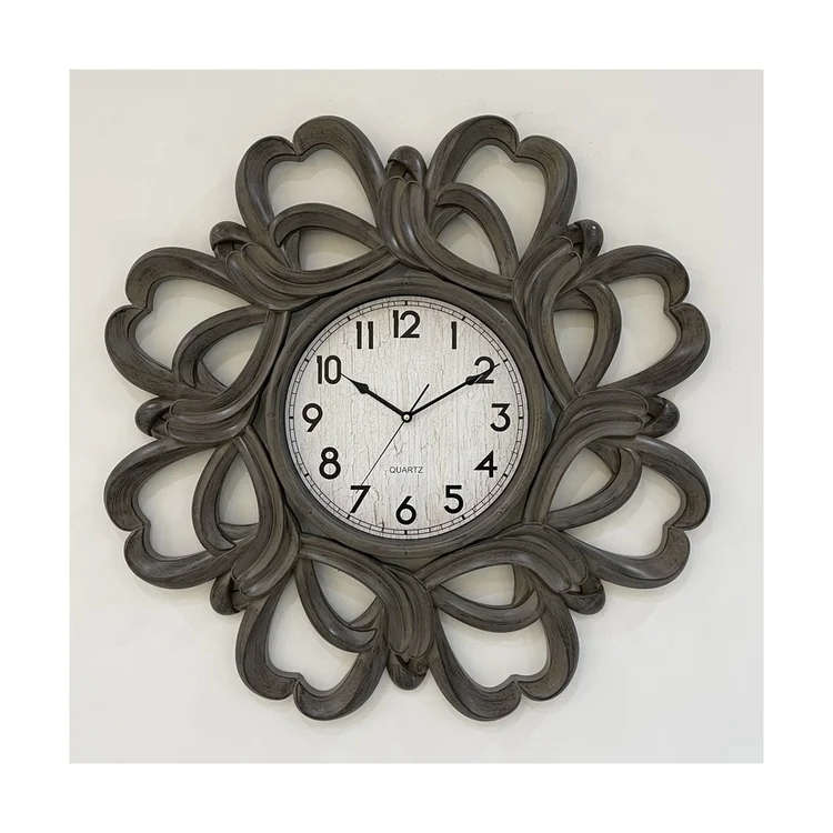 Well Designed Modern Home Decor Pendulum Flower Digital 3d Sticker Wall Clock