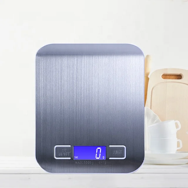 
Customized Color Kitchen scale Stainless Steel 5kg Diet Weighing Analog Food Scale with bluetooth Connect moblie phone 