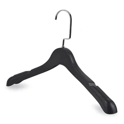 Bulk Custom Outside Non-Slip Metal Wire Drying Cheap Black White Plastic Coated Bra Pants Coat Clothes Hangers For Laundry