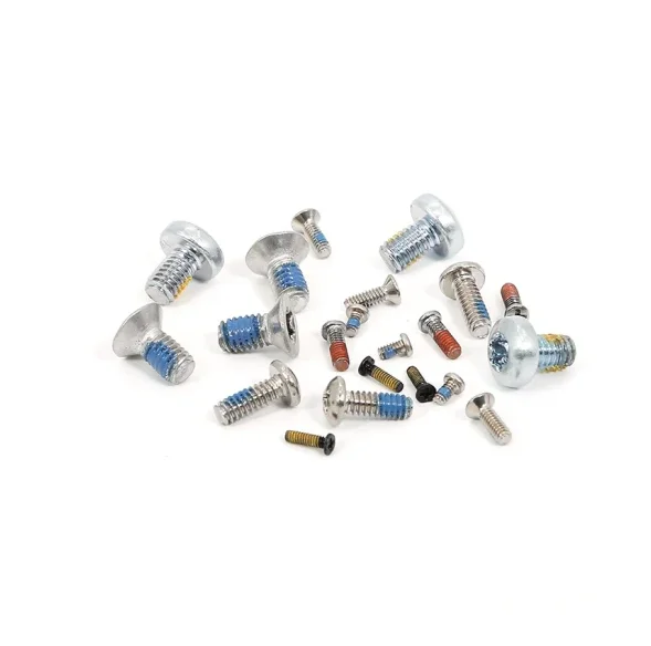 Steel countersunk flat/pan head threadlock screws bolt anti-loosening blue nylon patch locking thread nylok screw