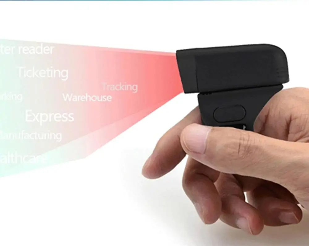 Hot Selling OEM/ODM Cheapest Ring Mini Wireless 2D Barcode Scanner