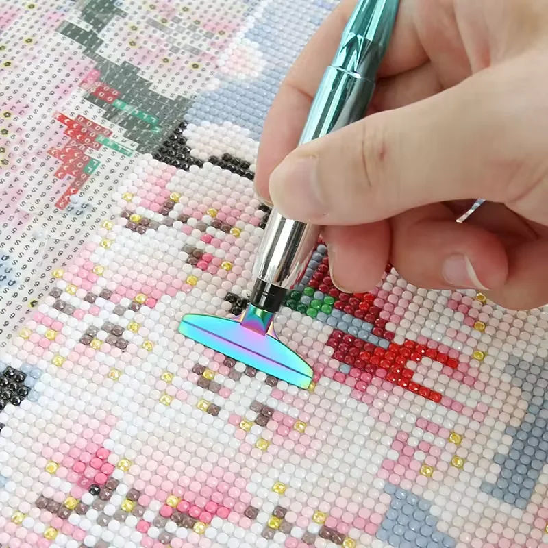 Factory Wholesale 5d Diy Diamond Painting Point Drill Pen Aluminium Alloy Metal Pen Tips Clay Set Mosaic Embroidery Accessories