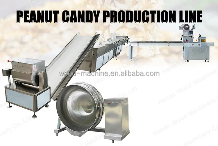 
Cereal Bar Peanut Candy Production Line Include Cutter Pressing Packing cereal bar cutting machine 