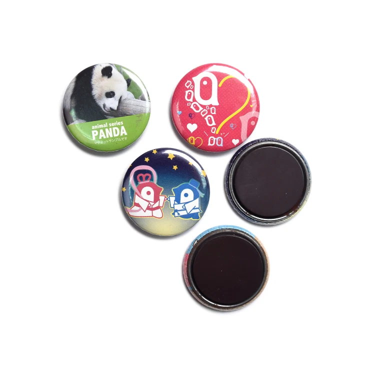 Round Tinplate Fridge Magnet Magnetic Souvenir Diameter 32mm