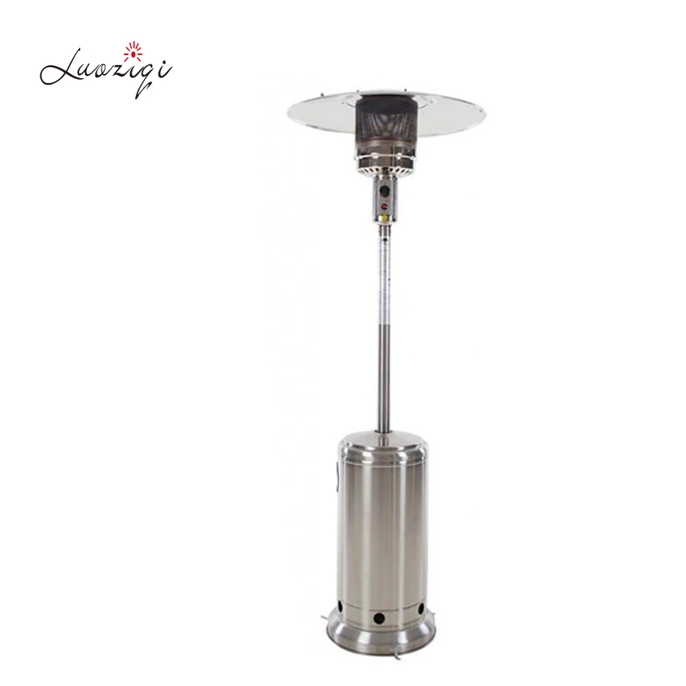 outdoor patio gas heater 2-wheel garden standing Portable Umbrella outdoor gas heater with CE certification