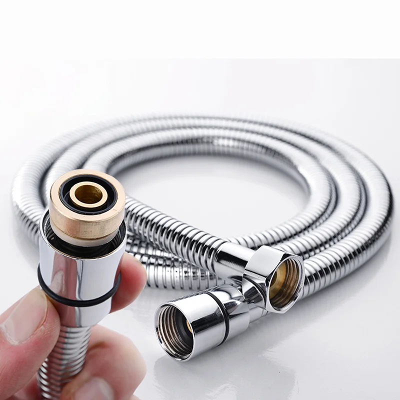 2024 NEW Style Shower Hose Flexible Rotate 360 Degrees Insert Stainless Steel Corrugated Hose For Bathroom