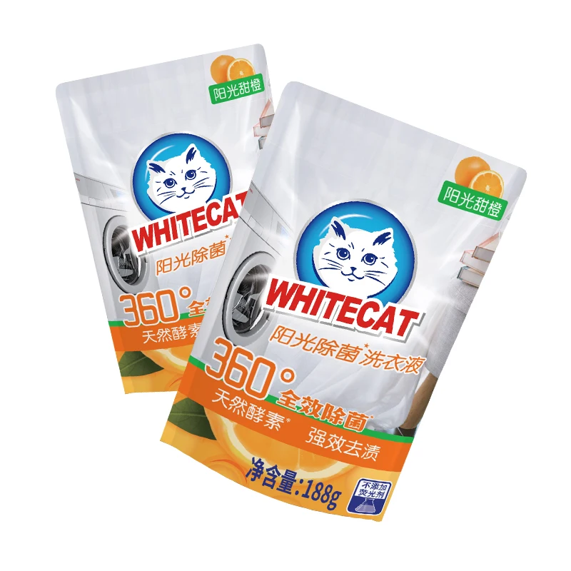 Whitecat порошок жидкое моющее средство для катания на серфинге с мешочком 188g стиральный жидкости одежды