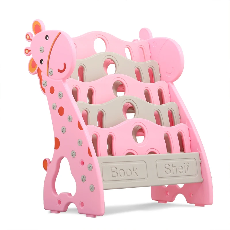 
Adjustable multi function kindergarten bookshelf small baby bookcase plastic toys storage kids book shelf for children bookshelf 