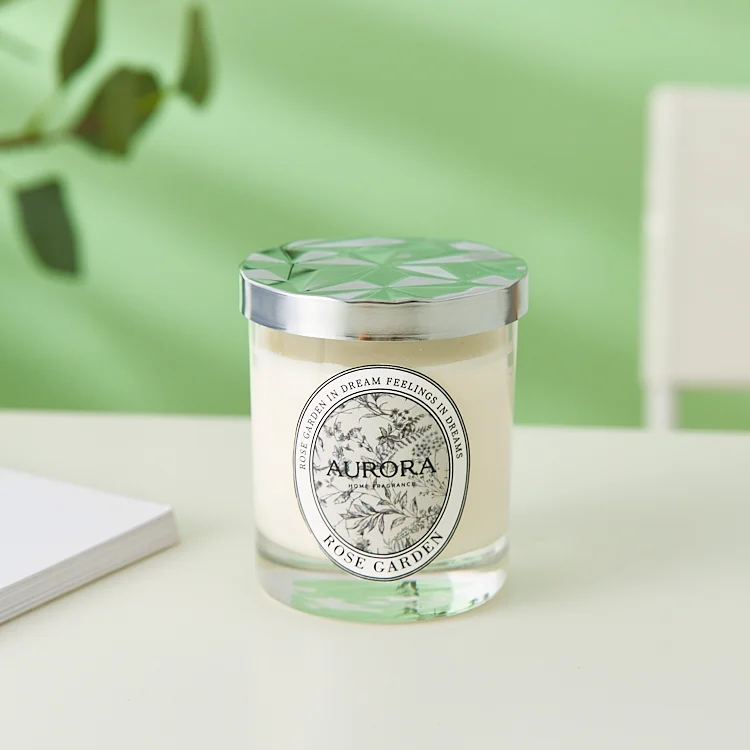 7 унций Матовые прозрачные банки для свечей пустые толстые стеклянные контейнеры оптом изготовления