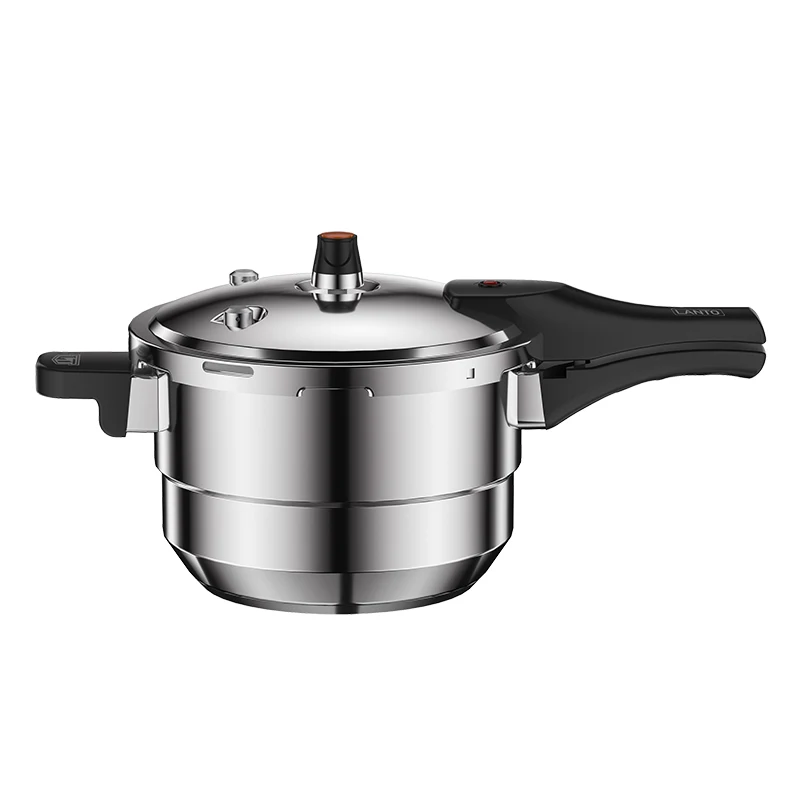 Hot Sell Energy Saving Gas And Induction Rice Soup Cooker Stainless Steel Pressure Cooker Gas Cooker With Steaming Sheet