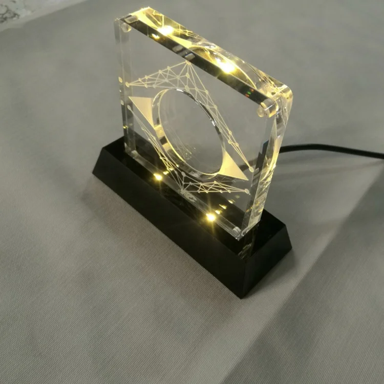 Customized Led Acrylic Coin Display Box  Magnetic Acrylic Coin Medal Display Stand