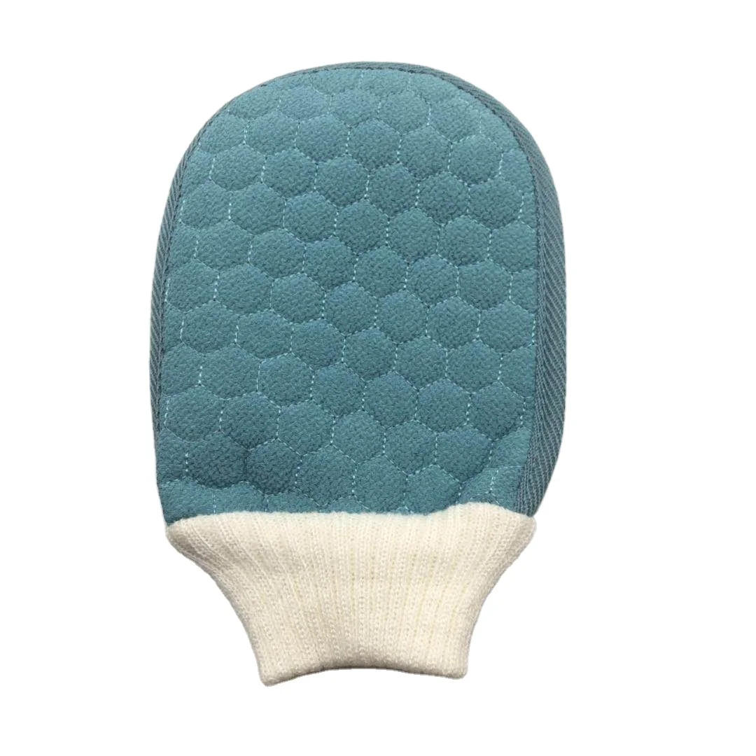 Natural Loofah Bath Glove Bath Body Srubber Sponge Shower Glove Loofah Mitt Deep Exfoliation Wash Mitt