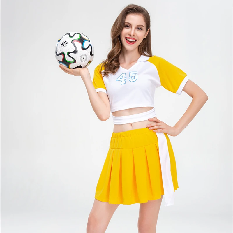 Summer Custom Gym Fit Sport America Women Cheerleading Uniforms Set Competition Youth Cheerlead Dance Dress