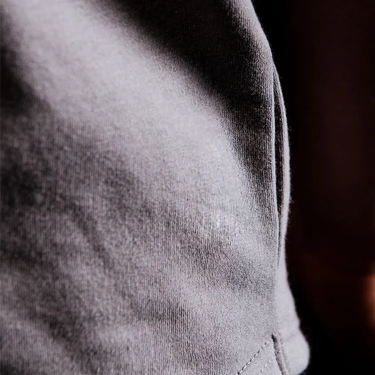 Fashion Style Lightweight Softness Fleece Hoodie Dovetail Details Pullover V Neck Mens Gym Hoodies