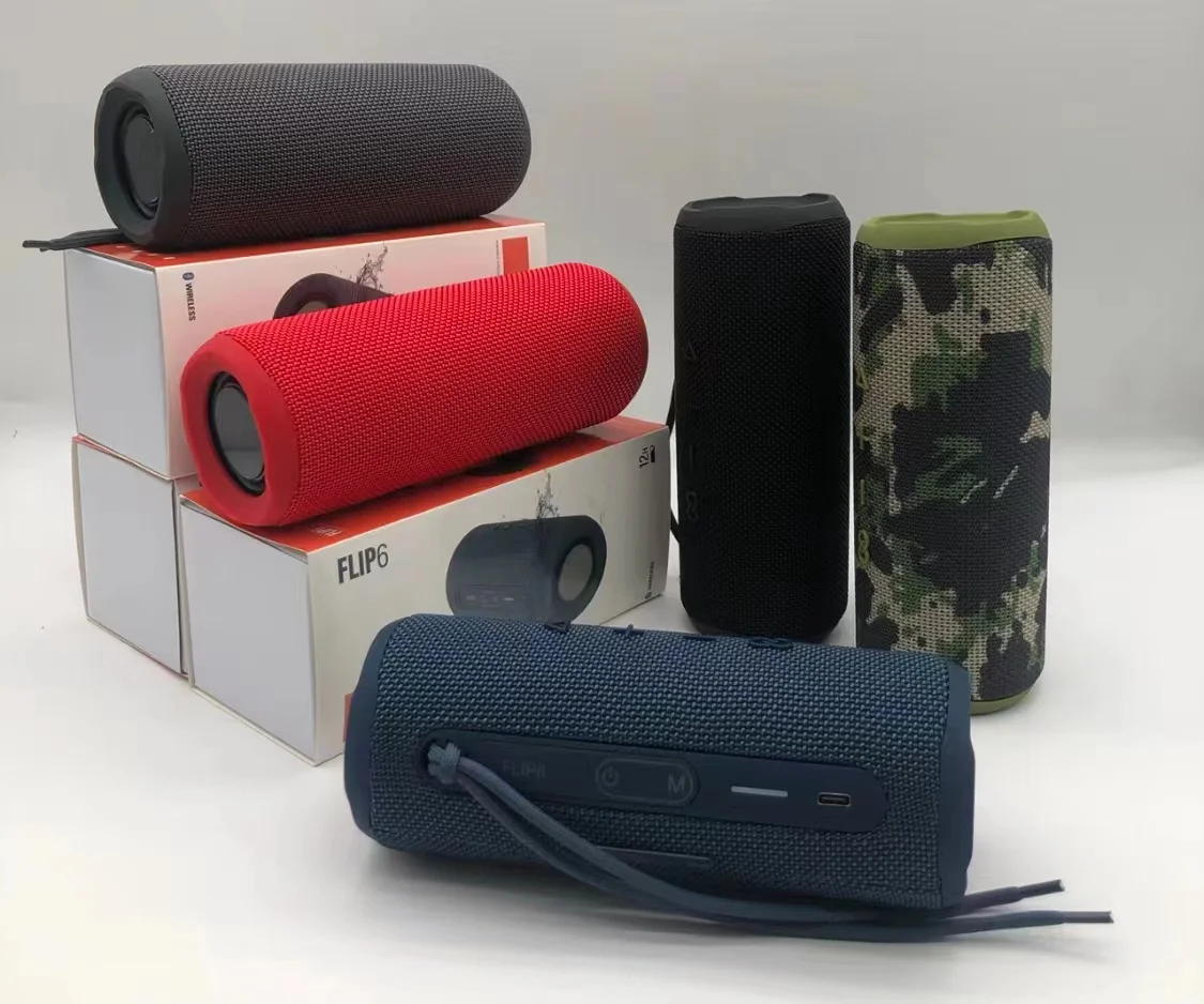 2023 Pluse3 4 5 6 Quality Outdoor Waterproof Bass Speakers Professional Subwoofer Party DJ Wireless BT Flip 5 6 Mini Port