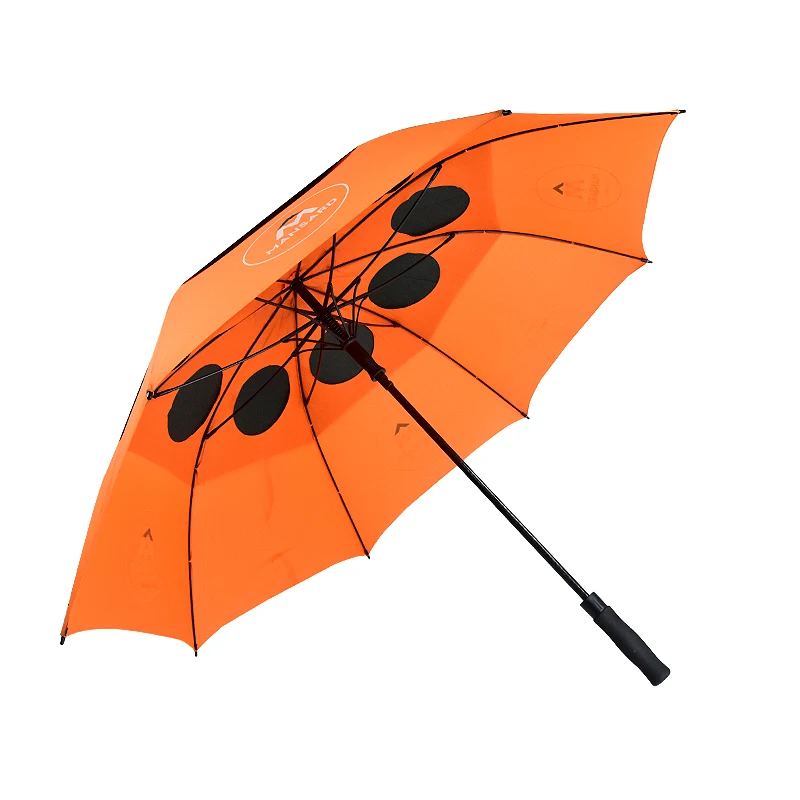 30 Inches Double Layer Inside With Hole Design Windproof Auto Open Golf