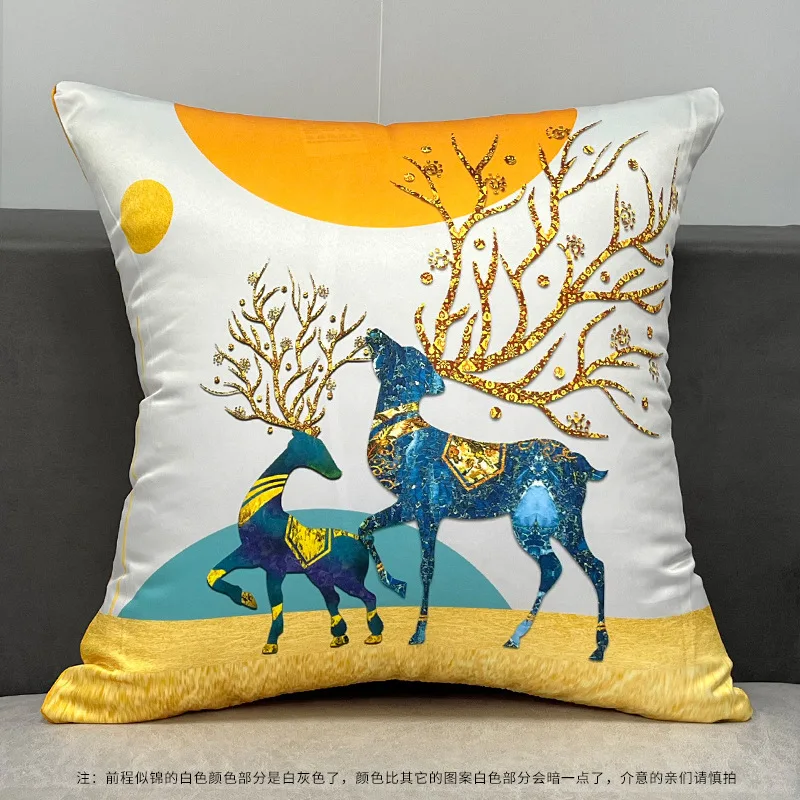 Large Back Support Lumbar Luxury Back Car Office Chair Sofa Seat Cushion Cover 50*50 Cases For Home Decor