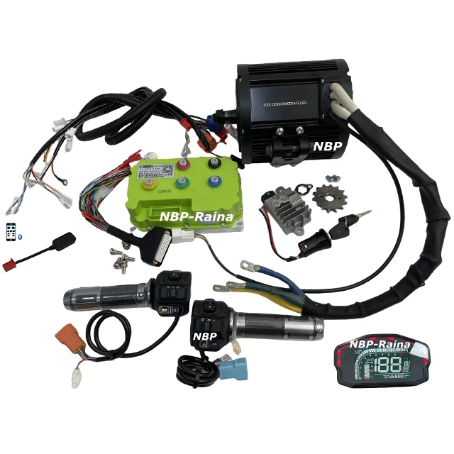 USA Warehouse QS138  Mid motor 90H 72V 4000w mid drive chain motor 120KPH IPM Mid Drive Motor Kit with ND72680 For Dirt bike