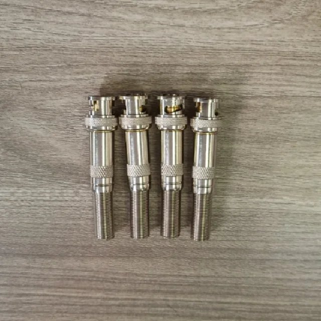 Hot sale with high quality BNC male w/spring adapter  CCTV connector