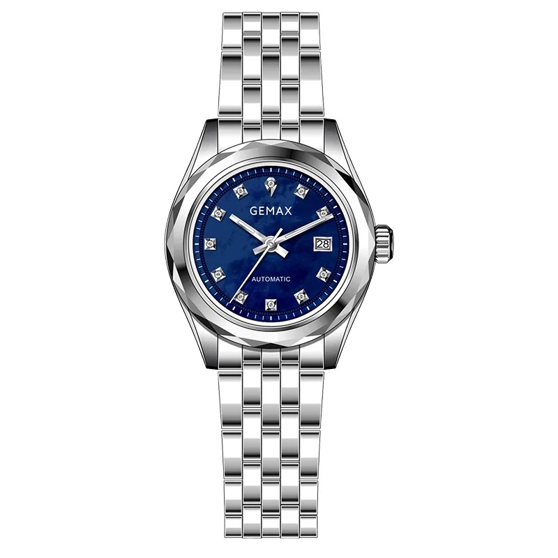 Latest luxury stainless steel women watch waterproof ladies fashionable quartz wristwatches
