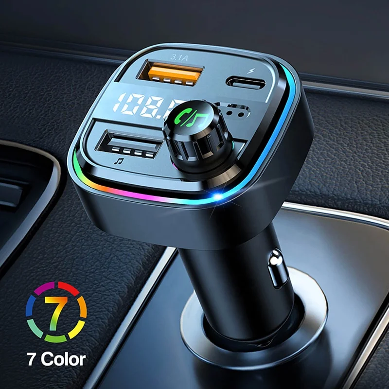 Bluetooth FM Transmitter MP3 Player Handsfree Car Kit 3.1A Dual USB Charger Power Adapter For Car DVR Radio Car Accessories