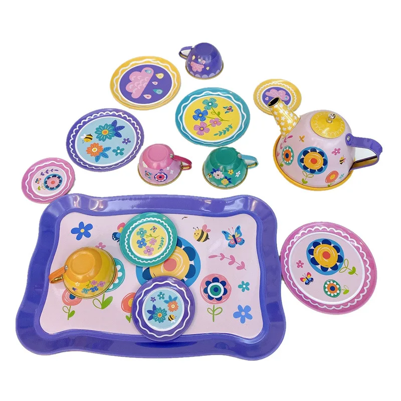Children Food Toy Cake Simulation Afternoon Tea Cut Set Kids Coffee Pretend Game Play House Girl Kitchen 3 Years Birthday Gifts