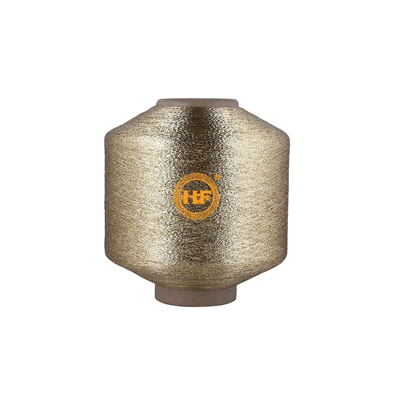 MX Type metallic yarn Lurex polyester yarn golden yarn