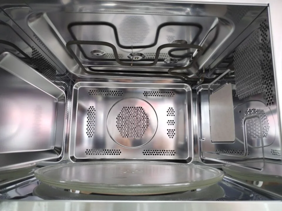 Встроенный гриль для микроволновой печи из нержавеющей стали 34L конвекция 10 меню автоматического приготовления пищи микроволновая печь с ЖК-дисплеем