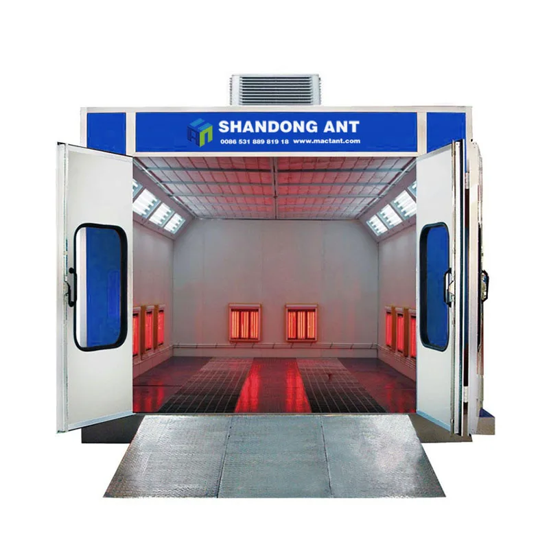 EU Standard High Grade Electric Heating Lamp Painting Booth With Filters 24kw Car Body Polishing And Painting Spray Camera