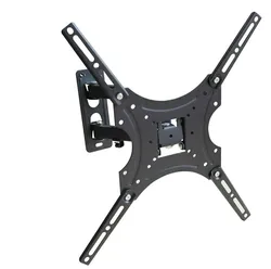 Black color 14'-55' Motion wall mount TV stand factory price cheap brackets +-15 tilt TV MOUNT
