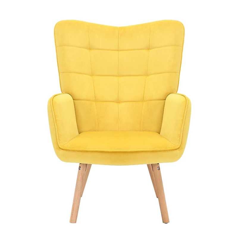 Fabric Home Office Apartment Leisure Facilities Wing Chairs For Dining Dining Living Room Chair