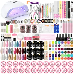 80W Nail Lamp 30pc UV Nail Gel Polish Wholesale Color Acrylic Gel COSCELIA Set Nail Drill Manufacturer for Salon