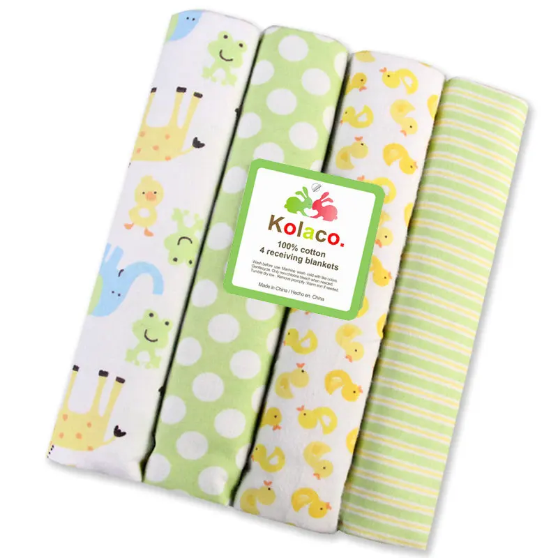 EVERYSTEP 4pcs/set Babies Blanket Knit Baby Wrap Blanket 102X76cm Swaddle Baby Bath Towel