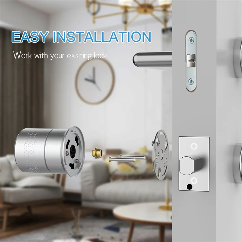 Wehere Factory wholesale  Alexa or Google Home Deadbole Smart lock with Tuya Smart Life APP