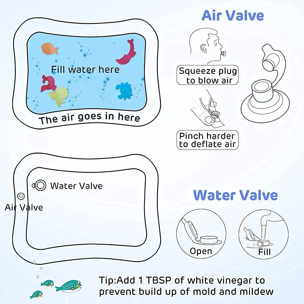 Baby Water Mat Inflatable Cushion Infant Toddler Water Play Mat for Children Early Education Developing Baby Toy Summer Toys
