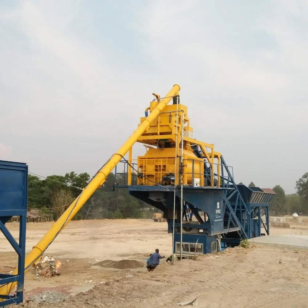 Malaysia mobile concrete batch plant for Sale