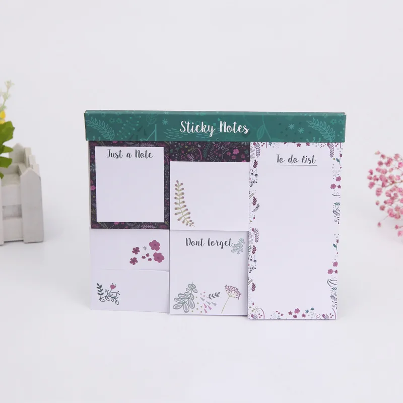 50 sheets 80g paper Post notes combination N times customized logo memo card notes set Vietnam paper factory wholesale