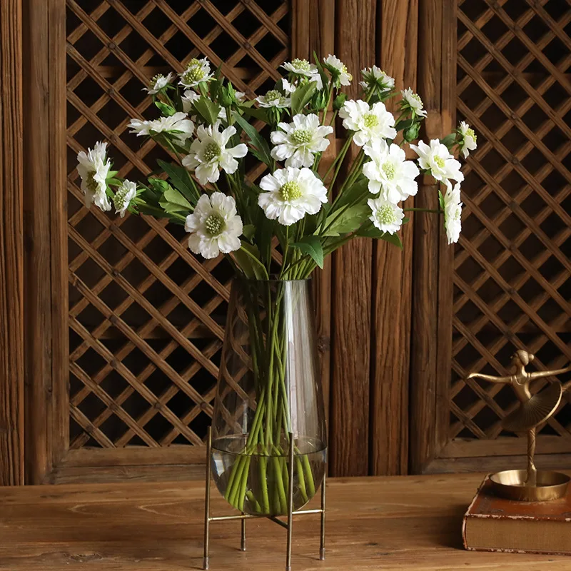 57cm Hot Sell Manufacturer Wheel Chrysanthemum Wholesale High Quality Landscaping Artificial Flowers Decor Wheel Chrysanthemum