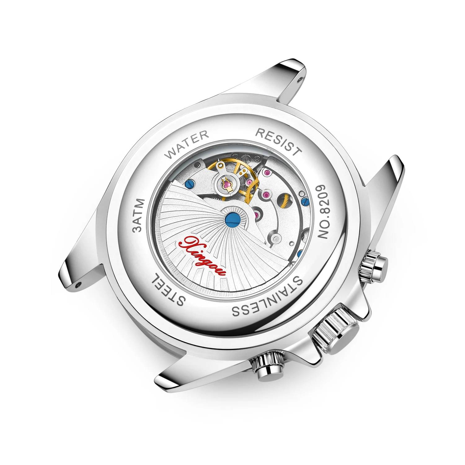 XINGOU 8209 Luxury Super Luminous Gold Automatic Watch Movement Sports Water Resistant 30M Men Wrist Watch
